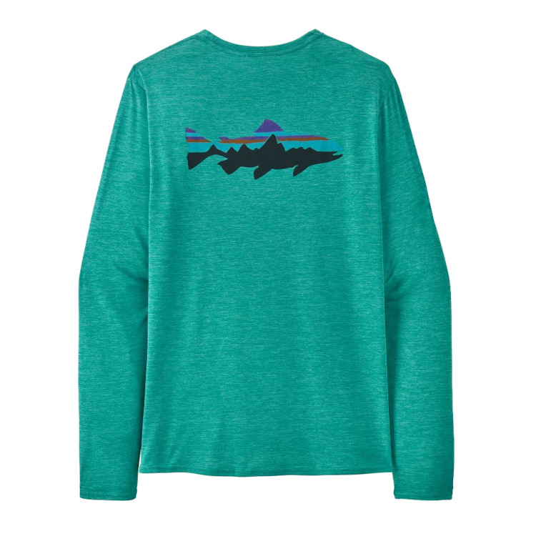 Patagonia Capilene Cool Daily Graphic Long Sleeve Shirt Waters - Men's - Image 6
